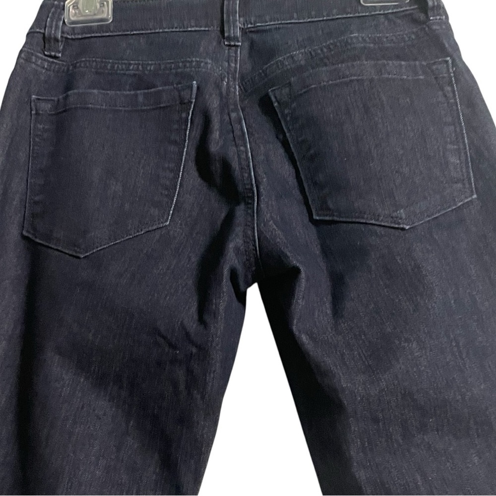 Ann Taylor Loft EUC jeans size 0 curvy skinny dark blue wash 5 pocket styling - Picture 4 of 13